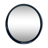 Miroir rond bleu