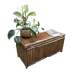 Vintage 1970 bamboo chest