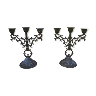 Pair of vintage candlesticks