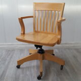 Wooden desk chair