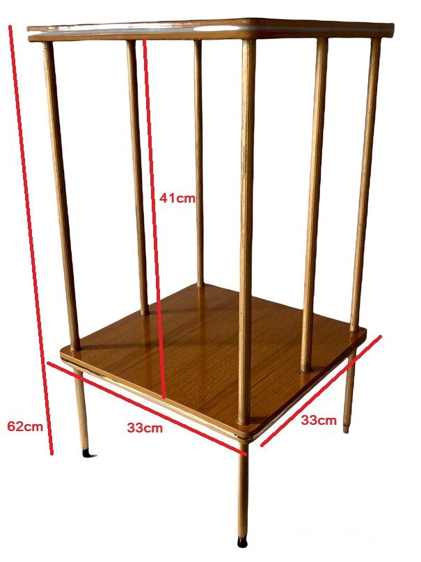 Vintage pedestal table in formica 60s