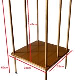 Vintage pedestal table in formica 60s