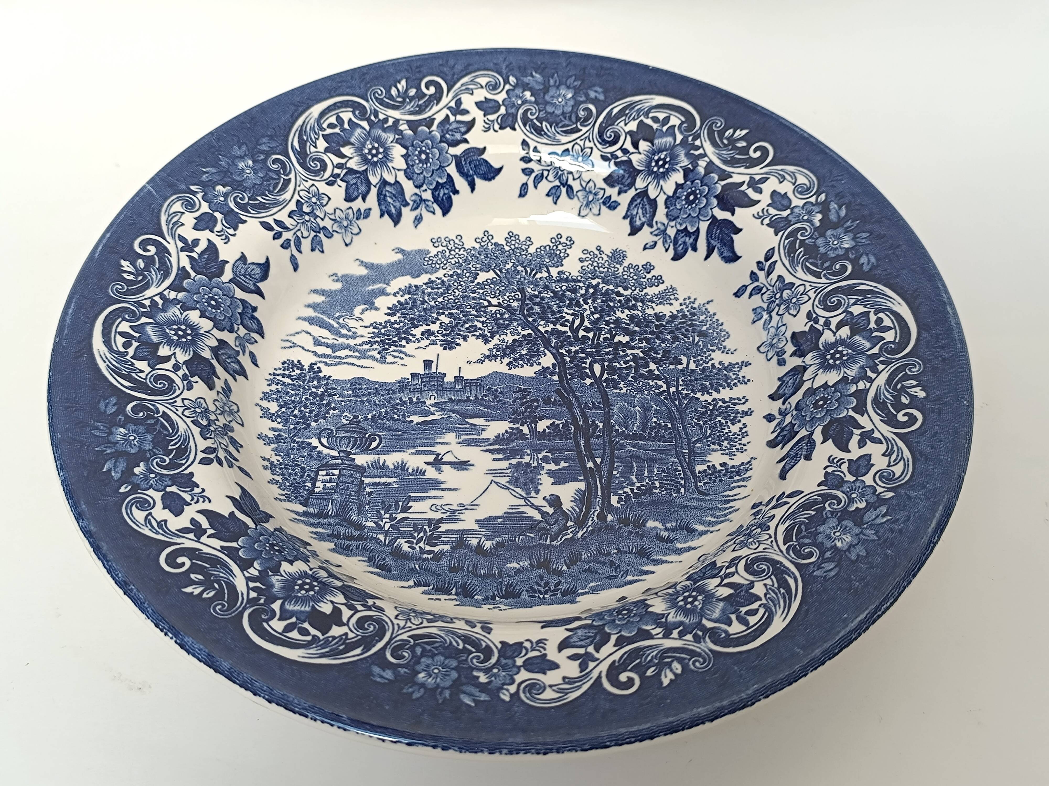 English Staffordshire soup plate