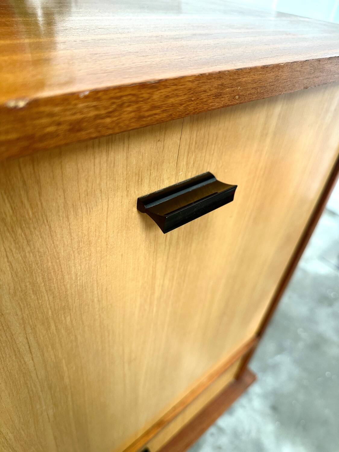 Vintage compass foot sideboard