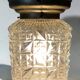 1950s glass ceiling light