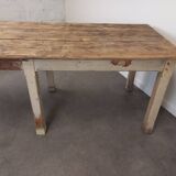 Old patinated farm table