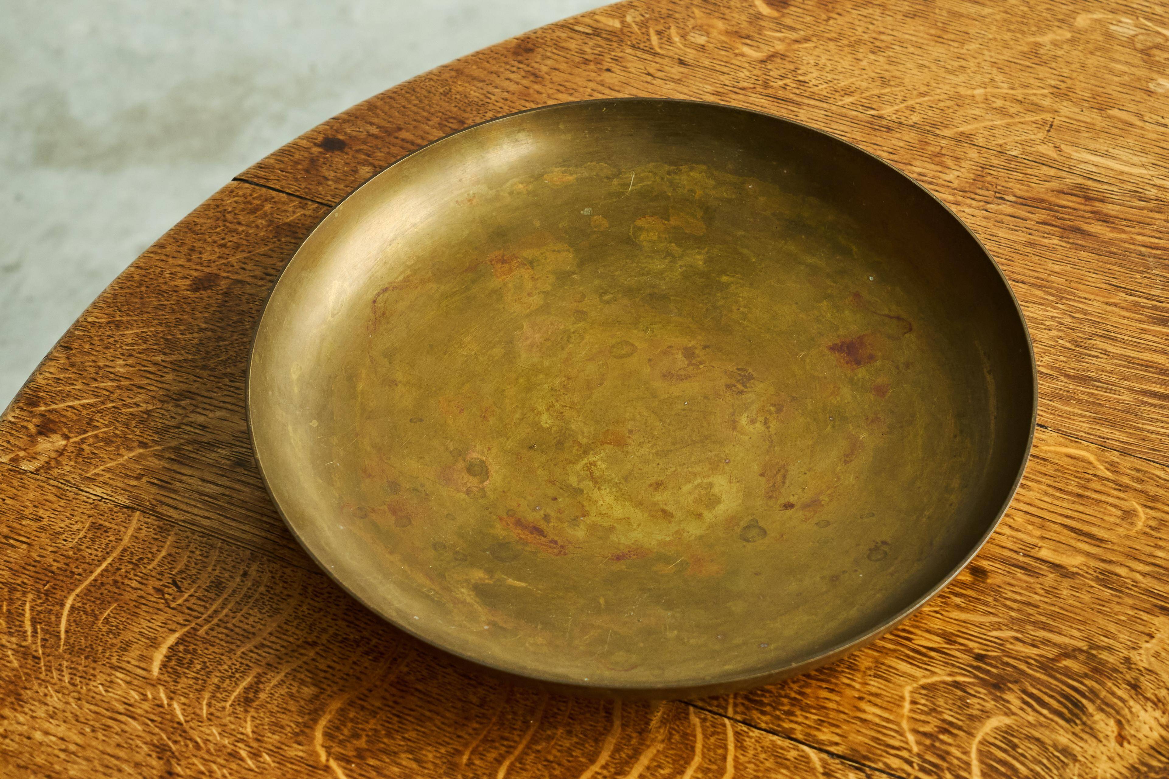 Polotti Arreda centrepiece or bowl in solid bronze, 20th century