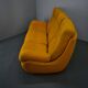 20th century, yellow Atlantis three-seater sofa, 1960s