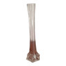 Vase soliflore en verre transparent vintage art déco