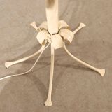 Hollywood Regency Cream White Palm Tree Floor Lamp  Attributed to Hans Kögl