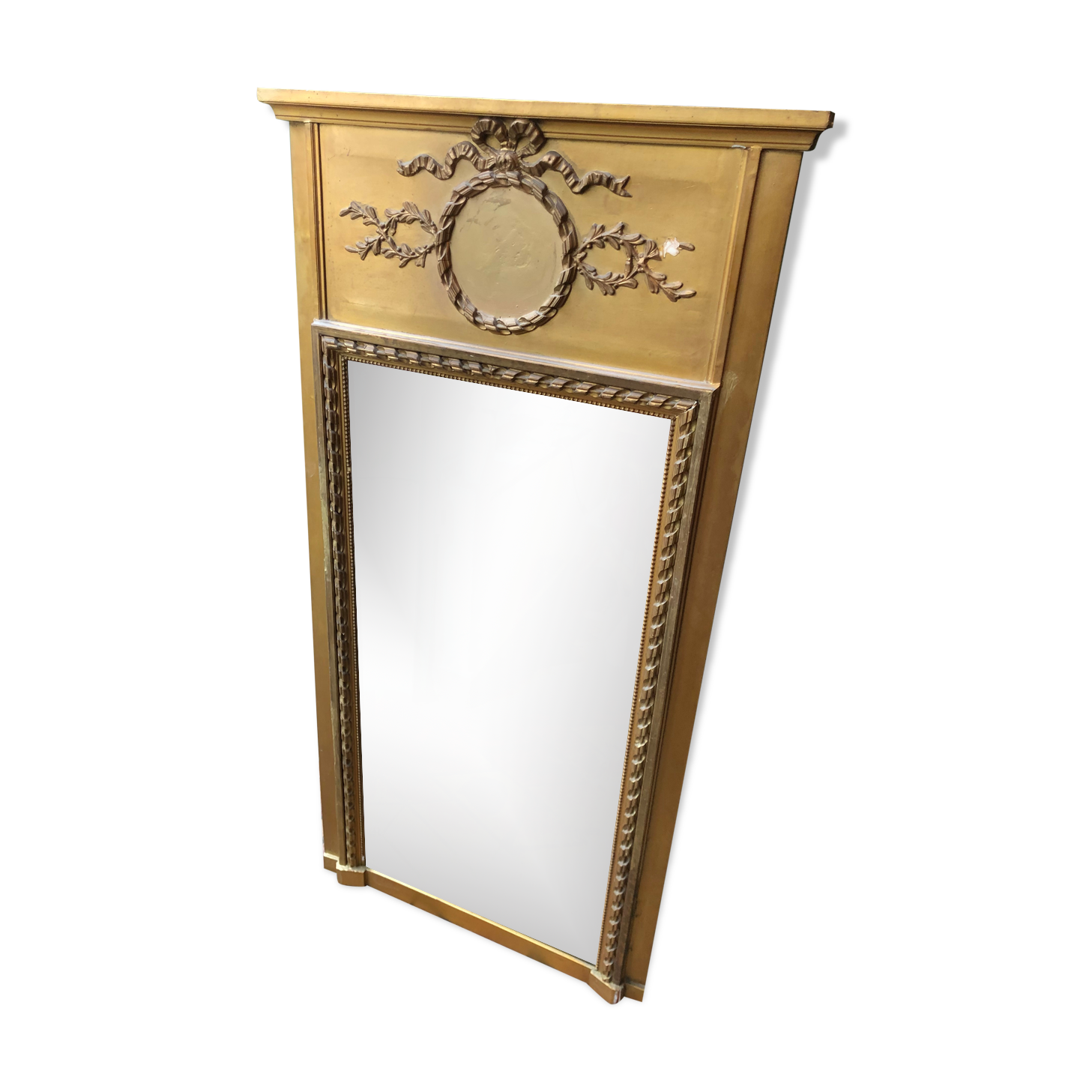 Ancient mirror trumeau 68x135cm