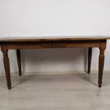 Walnut farmhouse table