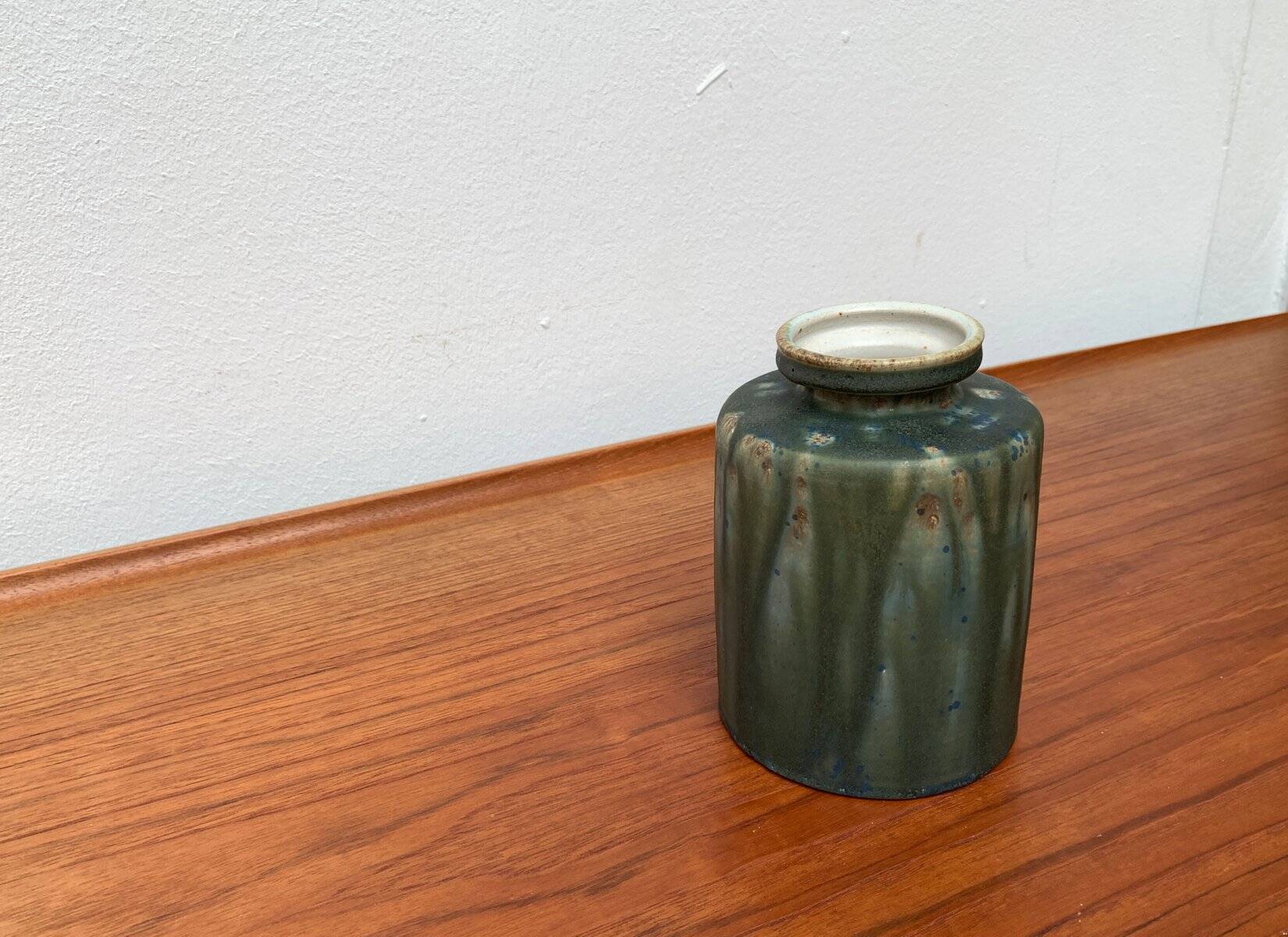 Mid-Century Minimalist Studio Pottery Vase by Rolf Weber for Rolf Weber Steinzeug, 1960s