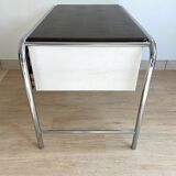 Modernist office 1970 chrome metal and skai
