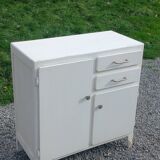 Buffet parisien patine blanche des années 50