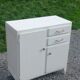 Parisian sideboard with white patina from the 1950s
