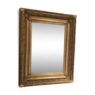 Miroir doré Louis  XVI 19ème 61x78cm