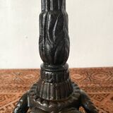 Marble bistro pedestal table, plant holder