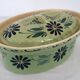 Large enameled ceramic terrine dish, vintage Alsace