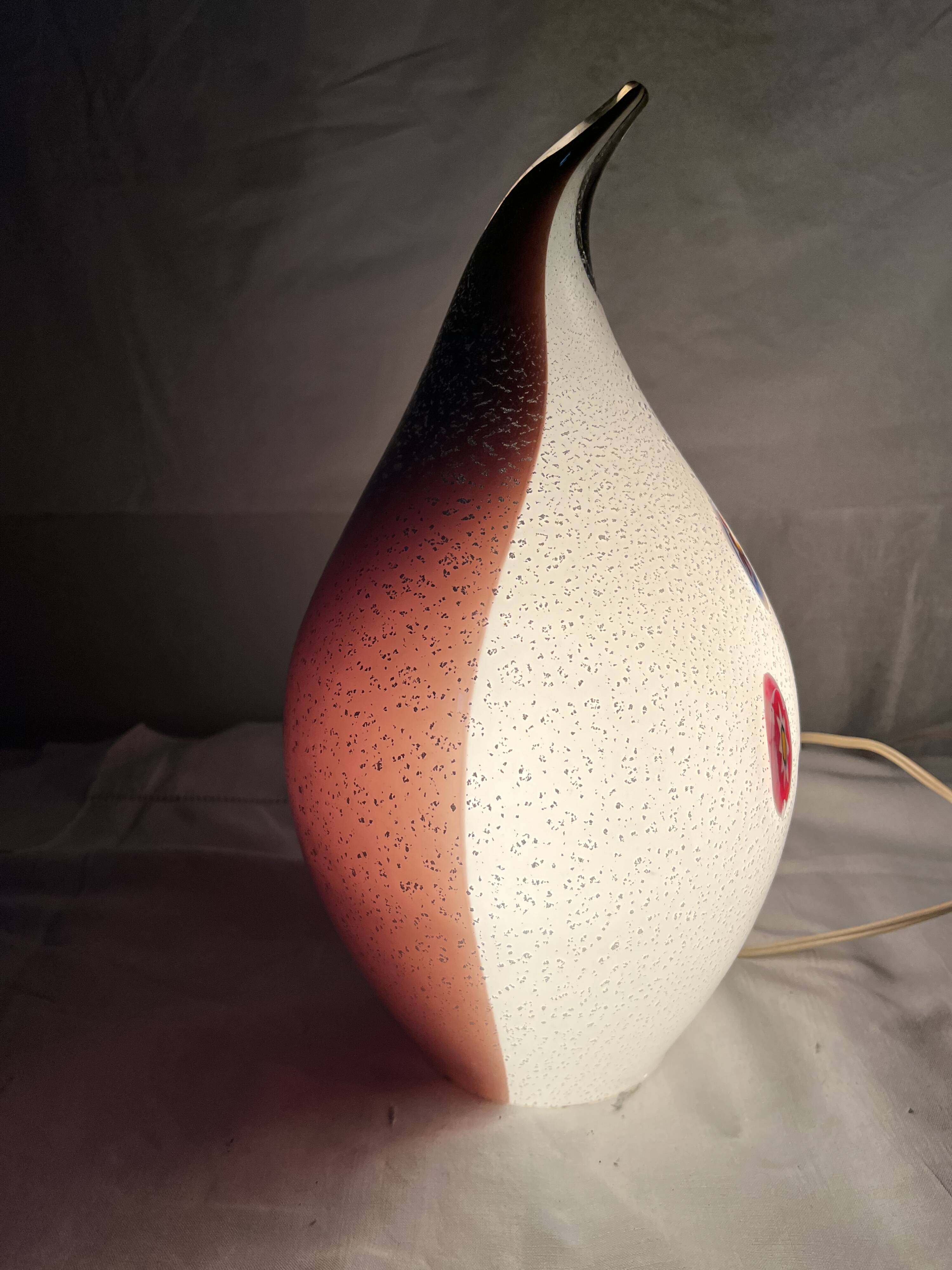 Murano glass drop lamp design from the 70s