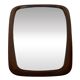 Vintage Large organic Danish mirror in teak
