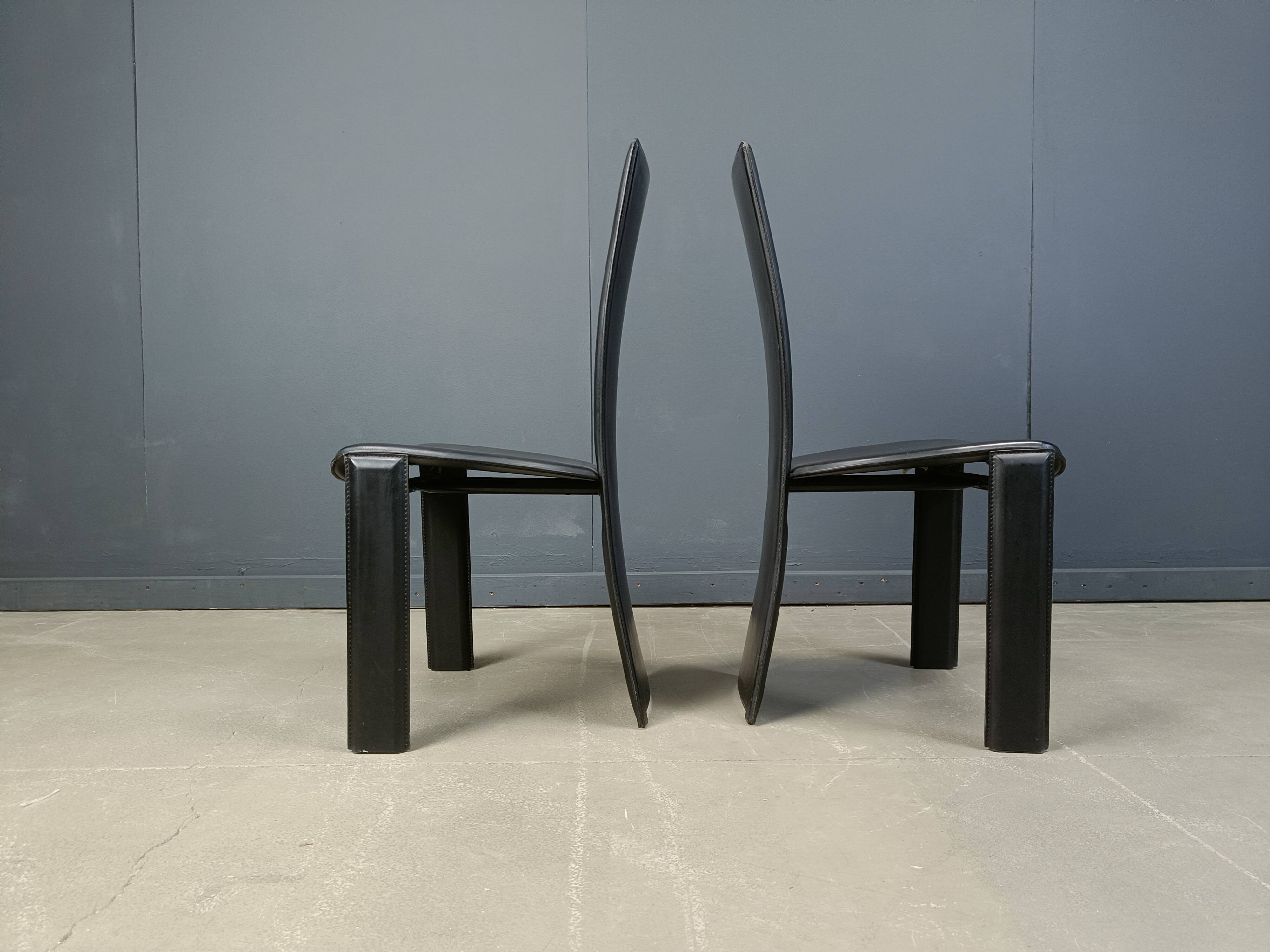 Vintage dining chairs by Pietro costantini, 1980s, set of 6