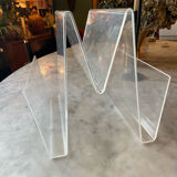 Magazine holder in altuglas 70s