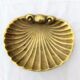 Cendrier or vide poche in the shape of a vintage brass st jacques shell