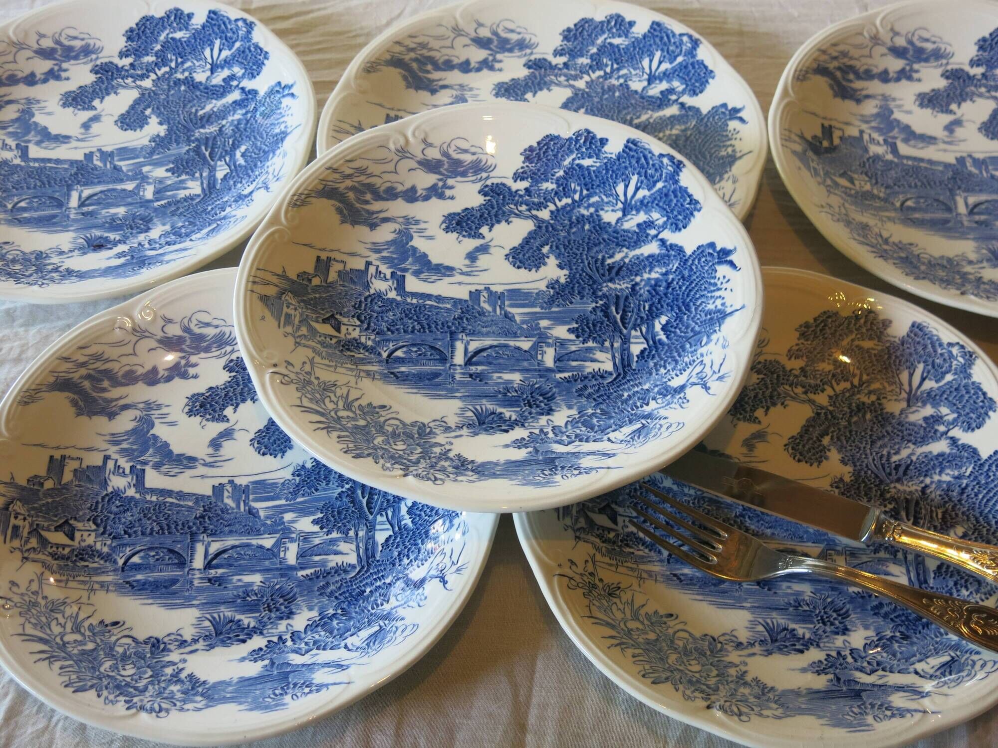 7 flat plates from the gien factory