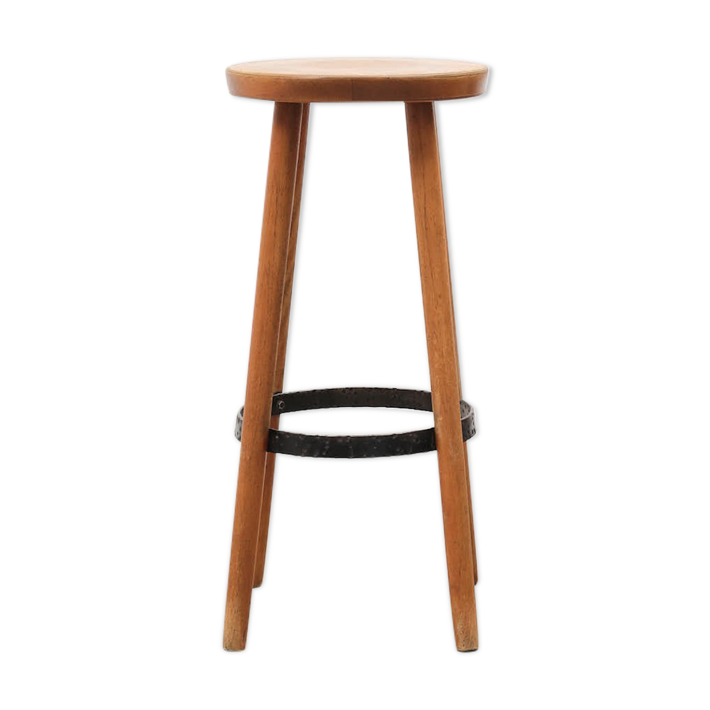Wooden bar stool black
