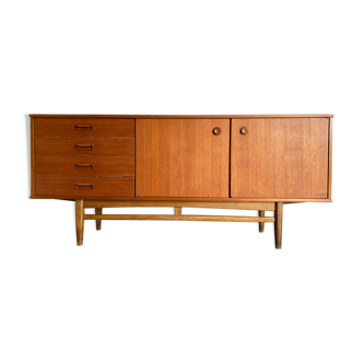 Vintage Scandinavian enfilade from the 60s in teak