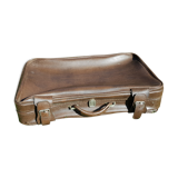 Dark brown vintage suitcase