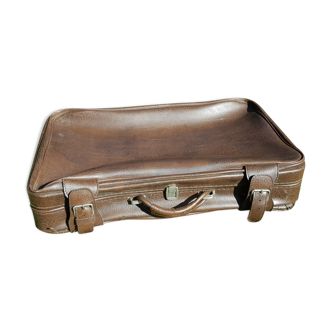 Dark brown vintage suitcase