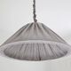 Suspension en lin et coton plissé "Malala" fines rayures classic grey