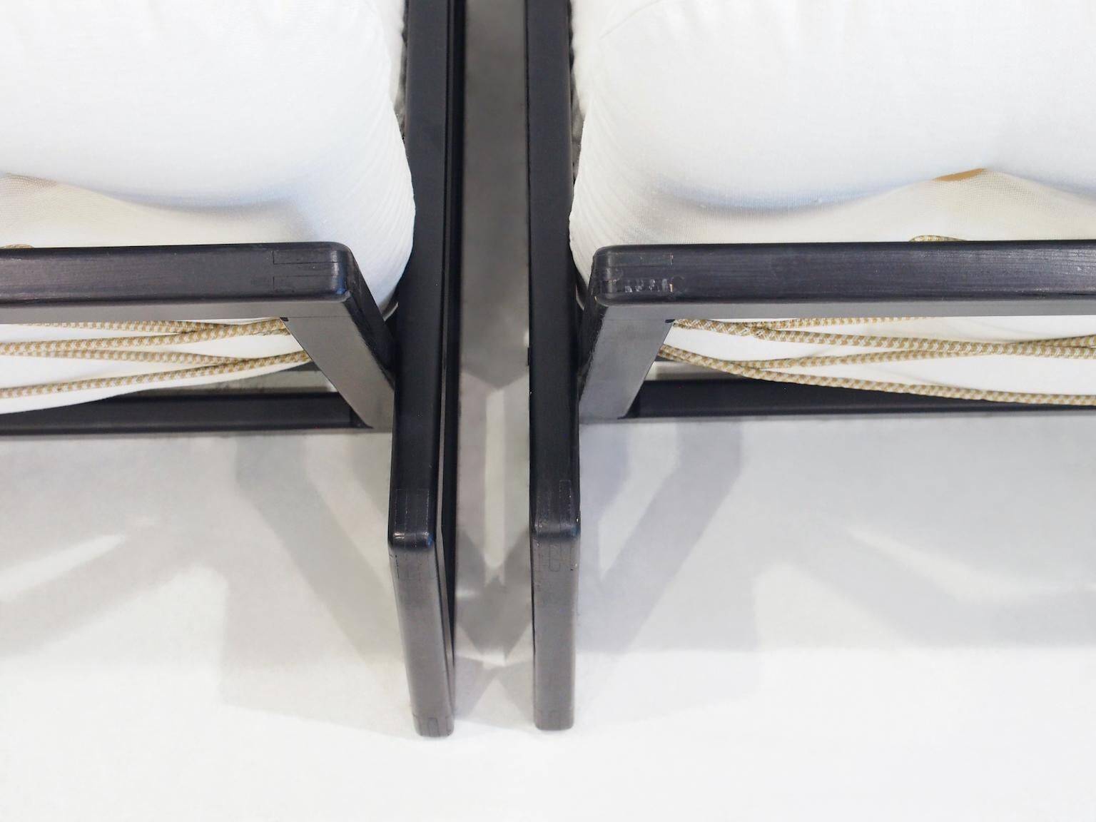 Pair of Carlotta sun loungers by Afra and Tobia Scarpa for Cassina
