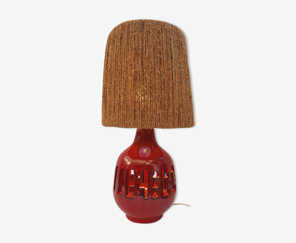 Lampe céramique années 60