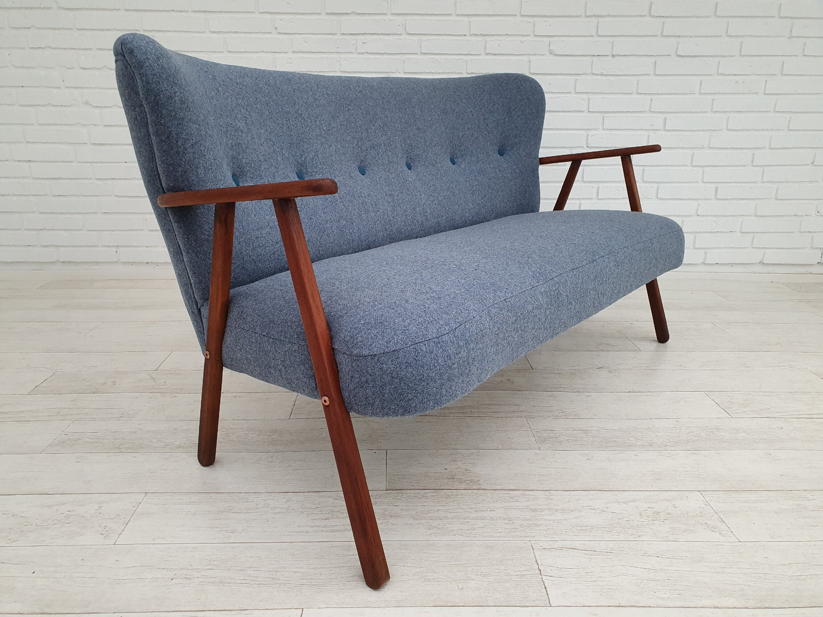 Danish sofa by Erhardsen & Andersen, completely renovated - reupholstered, 70s