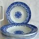 6 old 19th century soup plates – Jules Vieillard Bordeaux – Lou