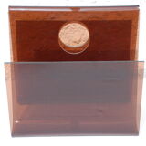 Plexiglass magazine rack from the 70s