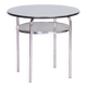 Small Czech Bauhaus Round Side Table in Chrome, 1930s