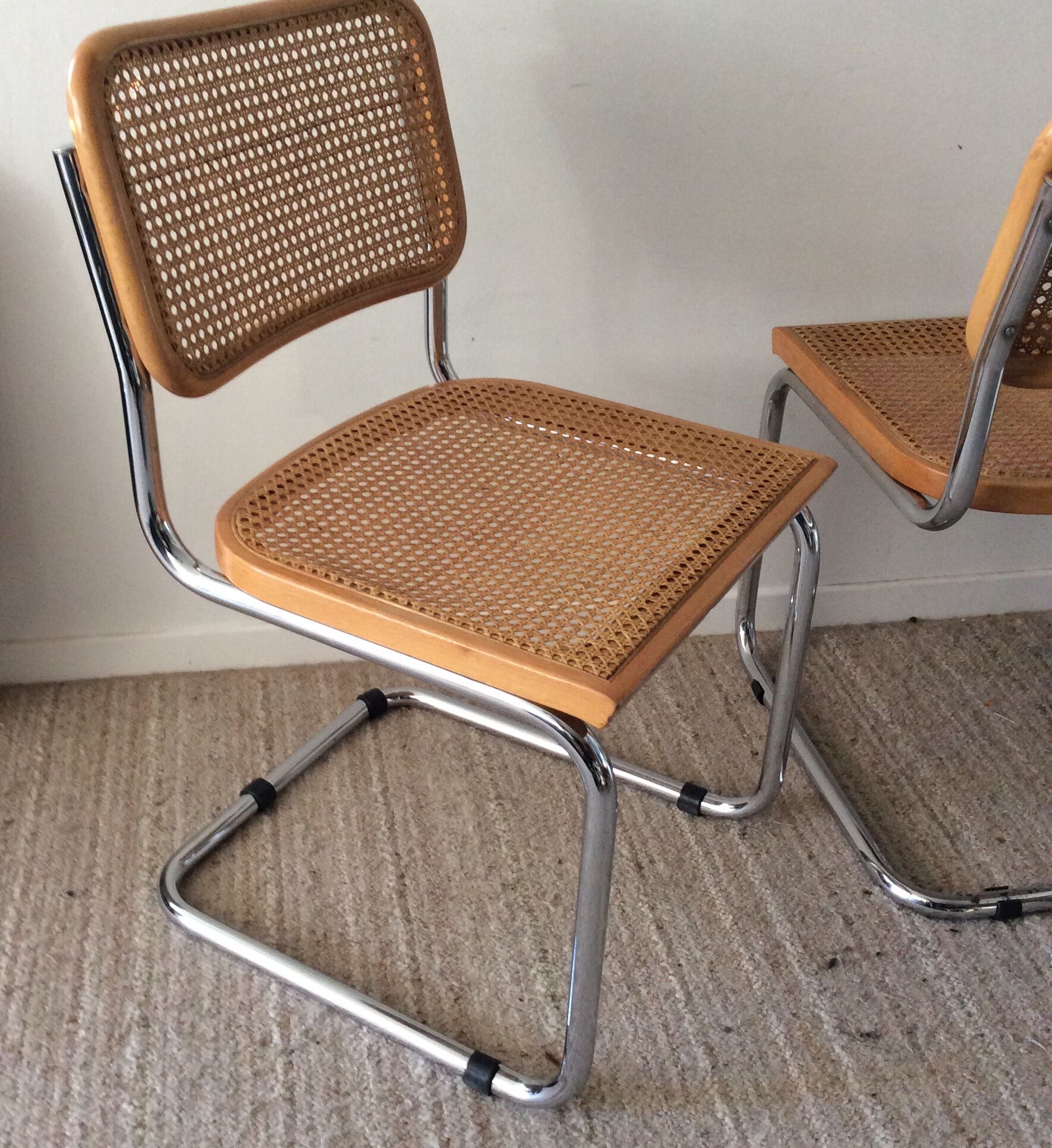 Paire de chaises Marcel Breuer Cesca B32