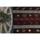 Vintage Turkish Oushak Handmade Wool Cotton Black Area Rug 257x390