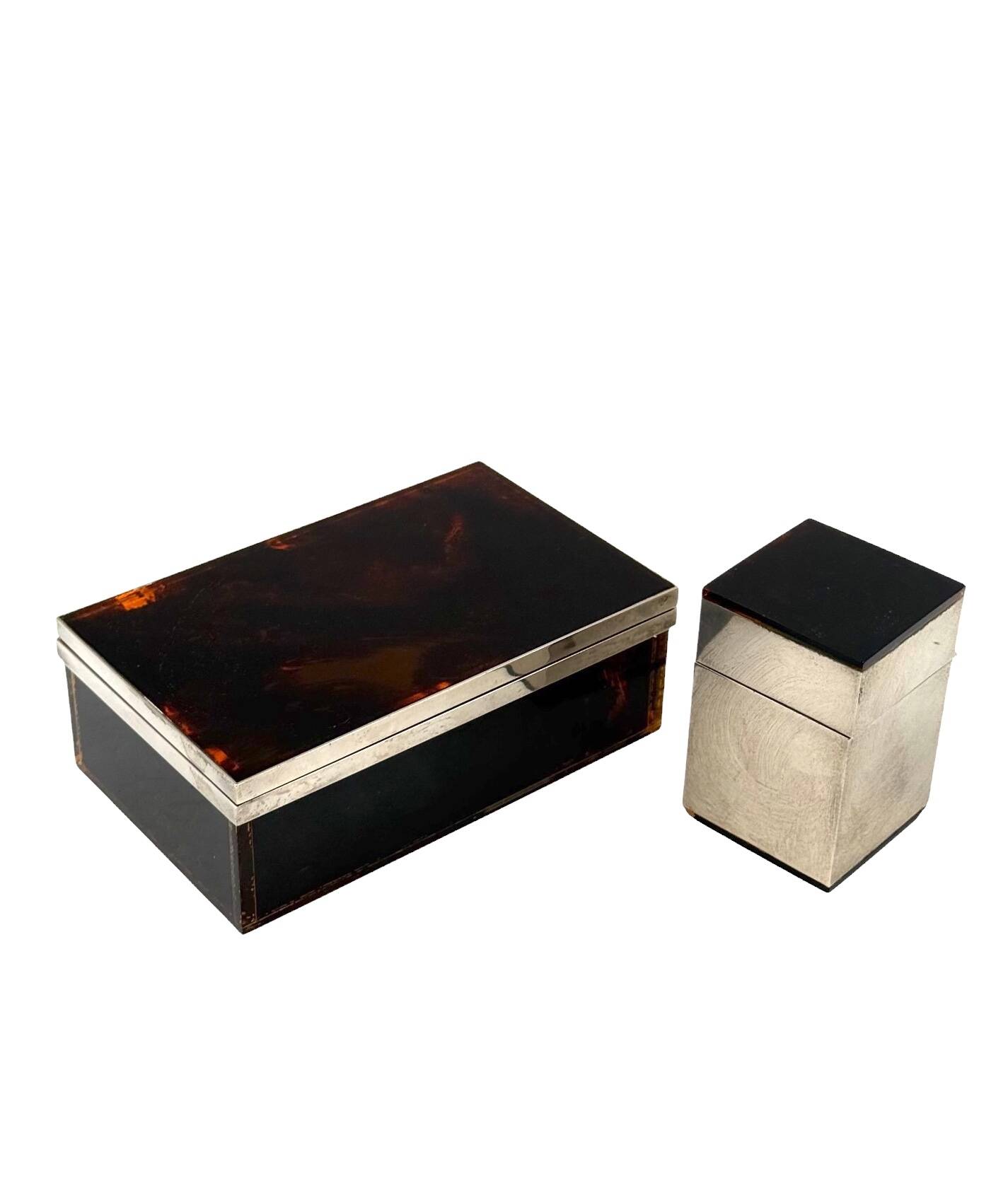 Hollywood regency luxury smoking set, Italy 1970