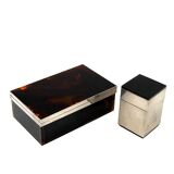 Hollywood regency luxury smoking set, Italy 1970