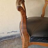 Louis Philippe period desk chair, circa 1840 - Molded wood