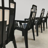 Vintage Boston garden dining chairs Pierre Paulin Henry Massonnet