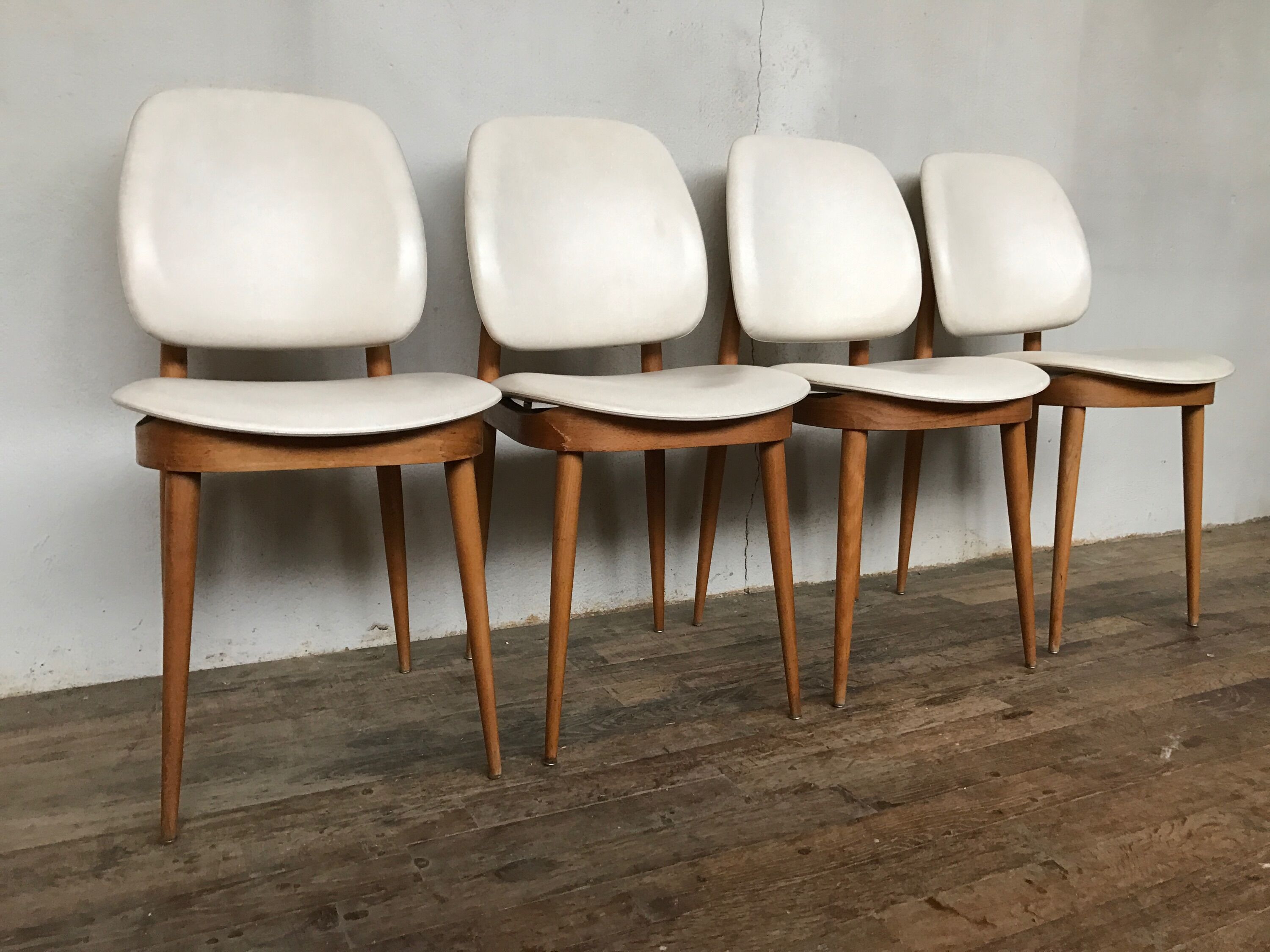 4 chairs vintage baumann