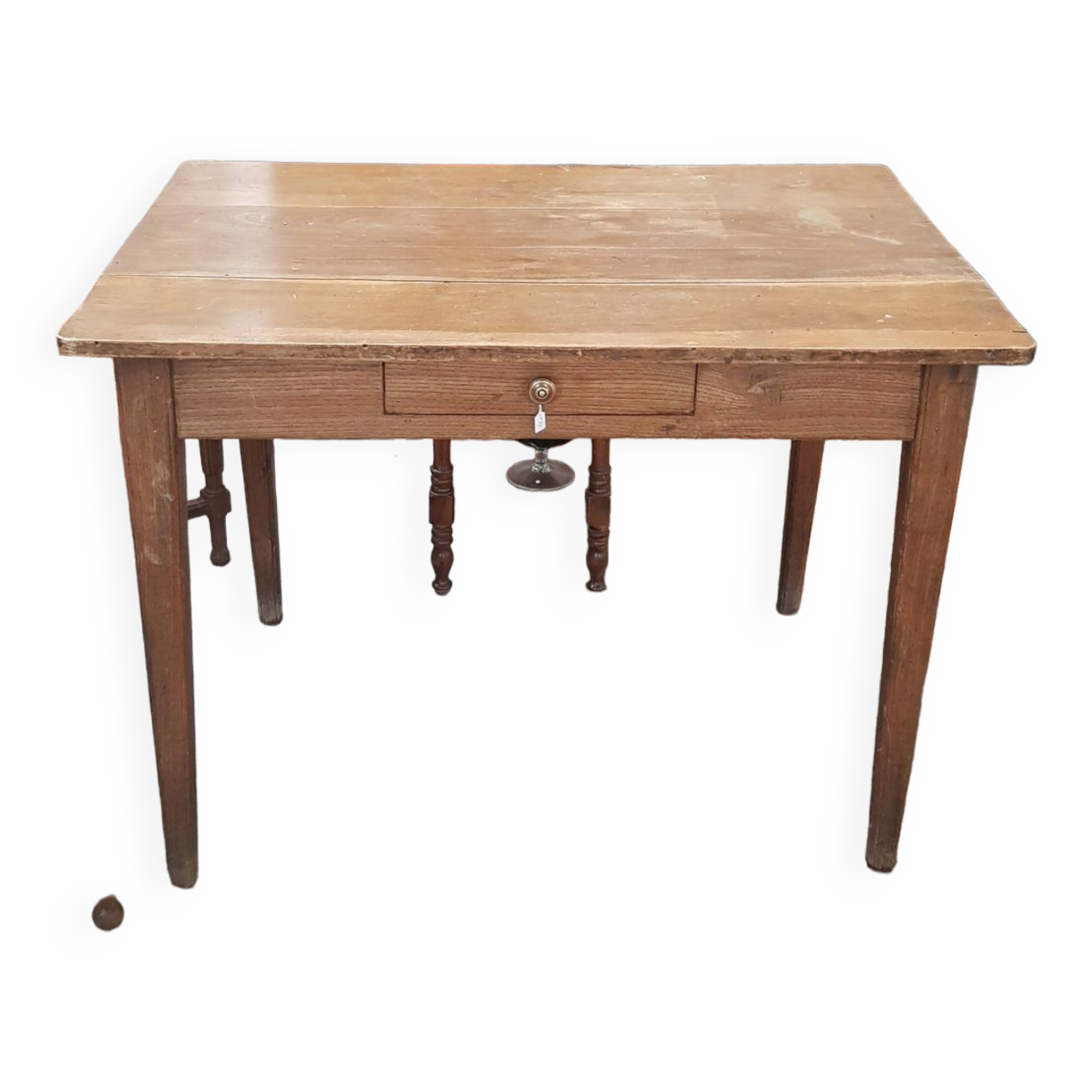 Old estaminet farm table