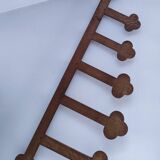 Vintage solid wood coat rack hat rack