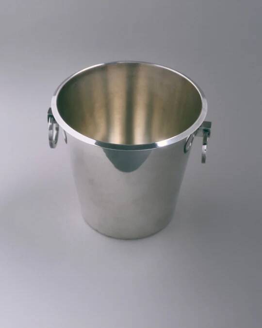 Art Deco silver-plated metal champagne bucket, 1960s